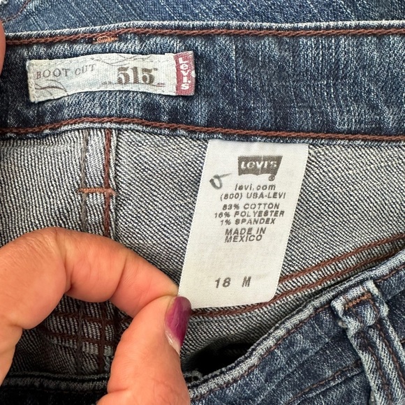 Levi's Jeans Women's 515 Boot Cut Stretchy Medium Wash Size:18 - Picture 5 of 11
